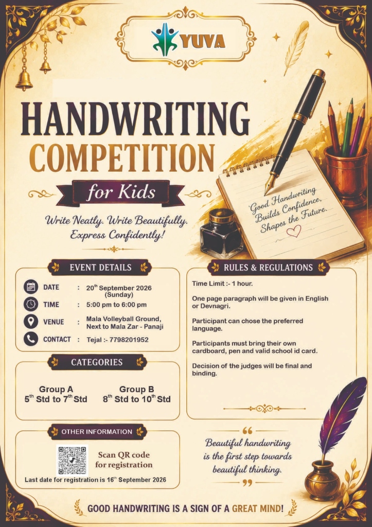Handwriting Competition for Kids